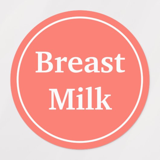 Borstmelk notenvrij voedsel ambacht zakelijke prod labels (Design 1)