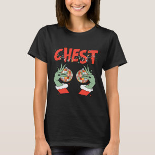 Borstnoten bijpassende kastanjes kerstpaar t-shirt