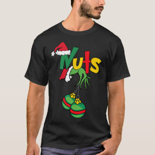 Borstnoten bijpassende kastanjes leuk kerst paar t-shirt