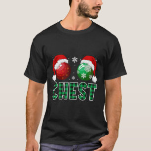 Borstnoten Kerstplezier Matching Paar Kastanjes T-shirt