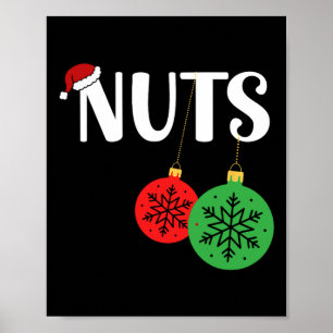 Borstnoten Matching Tamme Kastanjes Kerstmis Kerst Poster