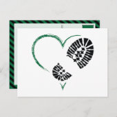 borstomp hart briefkaart (Voorkant / Achterkant)