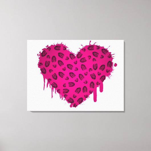 borstomp hart canvas afdruk (Voorkant)