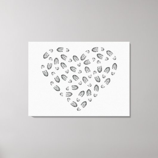 borstomp hart canvas afdruk (Voorkant)