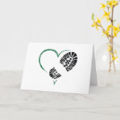 borstomp hart kaart (Gele Bloem)