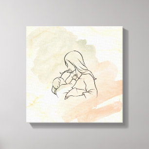Borstvoeding Canvas Afdruk