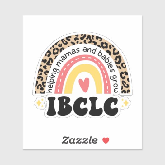 Borstvoeding Consultant, IBCLC Sticker (Vel)