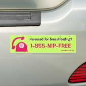 Borstvoeding Harassment Hotline Bumpersticker (Op auto)