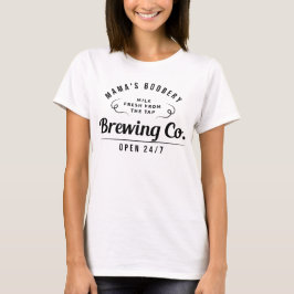 Borstvoeding Humor mamma's Boobery Brewing Co T-sh T-shirt