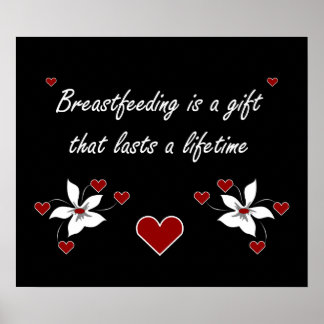 Borstvoeding is een cadeau poster