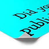 Borstvoeding is een prachtig Poster (Hoek)