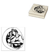 Borstvoeding Moeder Godin Rubberstempel (Gestempeld)