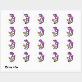 Borstvoeding moeder ronde sticker (Vel)
