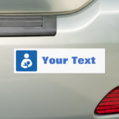 Borstvoeding/verpleegpictogram Bumpersticker (Op auto)