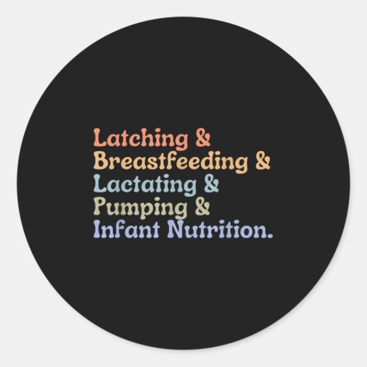 Borstvoedingsconsulent IBCL Ronde Sticker (Voorkant)