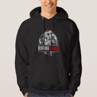 Borthersaurus T Rex Dinosaur Borther Saurus Famili Hoodie