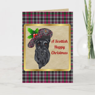 Borthwick Badge & Tartan Persoonlijke Kerstmis Kaart