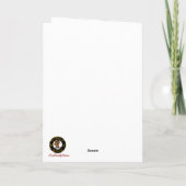 Borthwick Crest & Tartan w/Robin gepersonaliseerd Kaart (Achterkant)