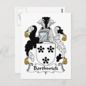 Borthwick Family Crest Briefkaart (Voorkant / Achterkant)
