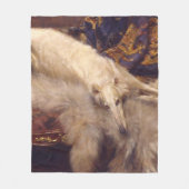 Borzoi Art Fleece Blanket Deken (Voorkant)