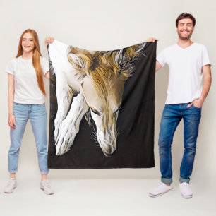 Borzoi Art Fleece Throw Deken