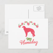 Borzoi Briefkaart (Voorkant / Achterkant)