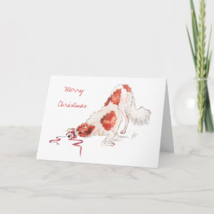 BORZOI CHRISTMAS CARD FEESTDAGEN KAART