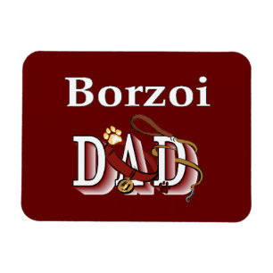 Borzoi Dad Magneet