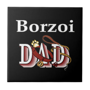 Borzoi Dad Tegeltje