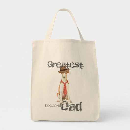 Borzoi Dad Tote Bag (Voorkant)