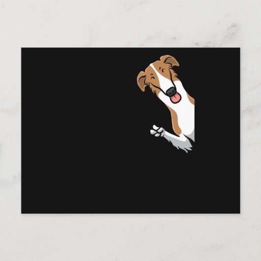 Borzoi Dog Briefkaart (Voorkant)