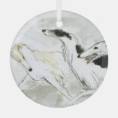 Borzoi door Hevener Glass Ornament (Voorkant)