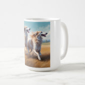 Borzoi Elegant race café Mug (Devant droit)