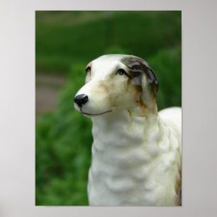 Borzoi Figurine Poster