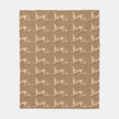 Borzoi Fleece Throw Deken (Voorkant)