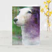 Borzoi Kaart (Gele Bloem)