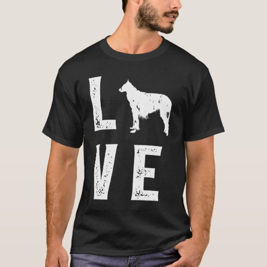 Borzoi Love  1 T-shirt (Voorkant)
