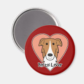 Borzoi Lover Magneet (Voorkant / Achterkant)