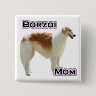 Borzoi Moeder 4 - Button