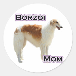 Borzoi Moeder 4 - Sticker