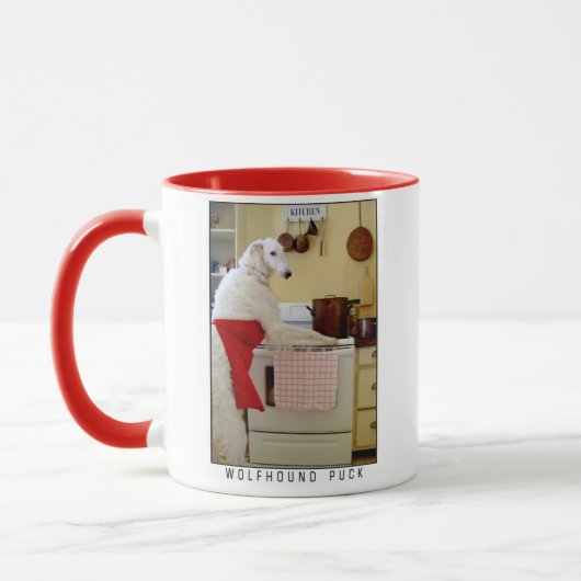 Borzoi Mug Russian Wolfhound Sighthound kitchen  (Gauche)