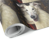 Borzoi Nieuwjaar Cadeaupapier (Rol Hoek)