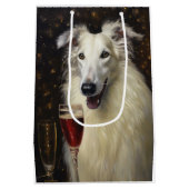Borzoi Nieuwjaar Medium Cadeauzakje (Achterkant)