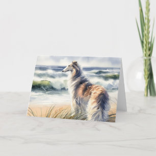 Borzoi op het duin aankondiging