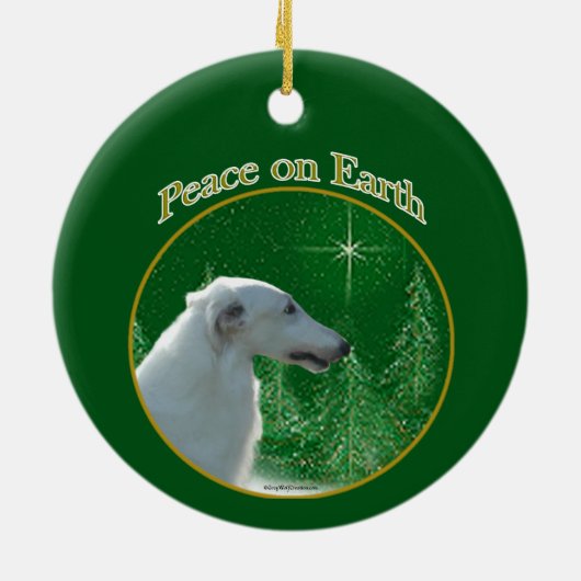 Borzoi Ornament (Achterkant)