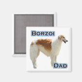 Borzoi Papa 4 - Magnet (Recto/Verso)