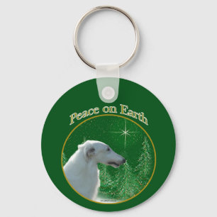 Borzoi Peace Sleutelhanger