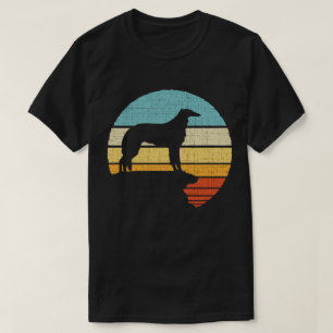 Borzoi Retro Vintage 60s 70s Hondenpuppy Eigenaar  T-shirt