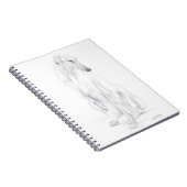 Borzoi russe Wolfhound Carnet d'art chien (Côté Droit)