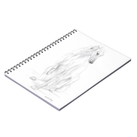 Borzoi russe Wolfhound Carnet d'art chien (Côté gauche)